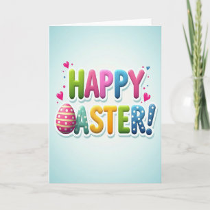 Tarjeta de carta divertida de Pascua feliz