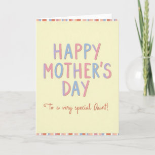 Tarjeta de Carta para el Día de la Madre con Diseñ