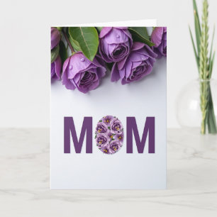 Tarjeta de carta para mamá floral