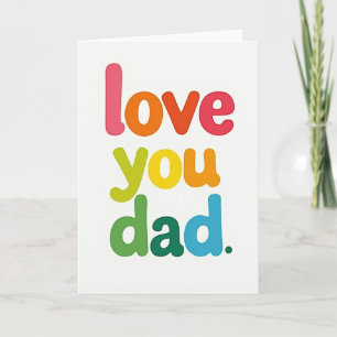 Tarjeta de cartas dulces para el día del padre