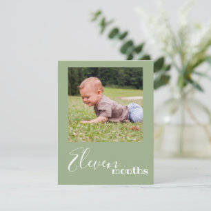Tarjeta de cartel de primer cumpleaños de foto de 