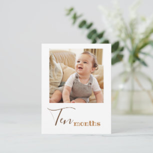 Tarjeta de cartel de primer cumpleaños de foto de