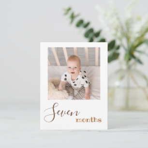 Tarjeta de cartel de primer cumpleaños de foto de