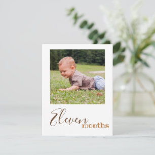Tarjeta de cartel de primer cumpleaños de foto de 
