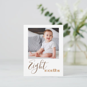 Tarjeta de carteles de cumpleaños inicial de foto