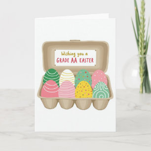 Tarjeta de Cartón de Huevos Festivos de Primavera