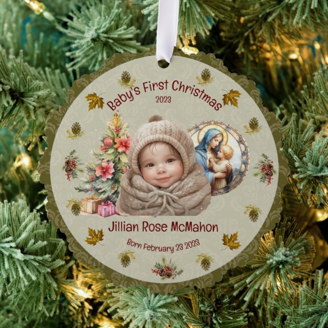 Tarjeta de cartulina personalizable para el primer (Insitu (árbol))