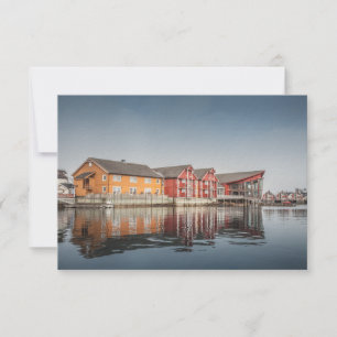 Tarjeta de casas noruegas