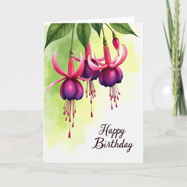 Tarjeta de Cascada Floral Dulce (Anverso)