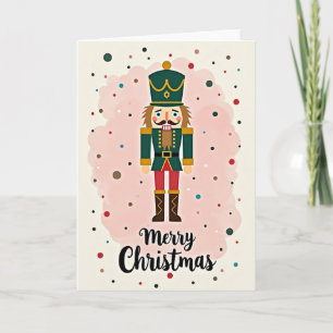 Tarjeta de Cascanueces Feliz Navidad