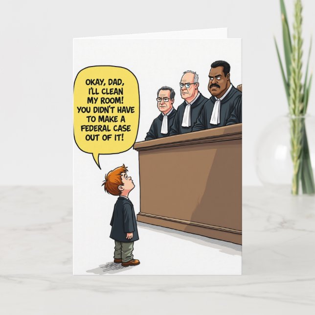 Tarjeta de Caso Federal de Papá Divertido (Anverso)