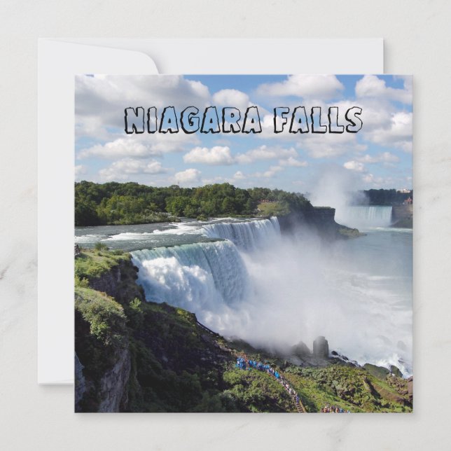Tarjeta de cataratas del Niagara (Anverso)
