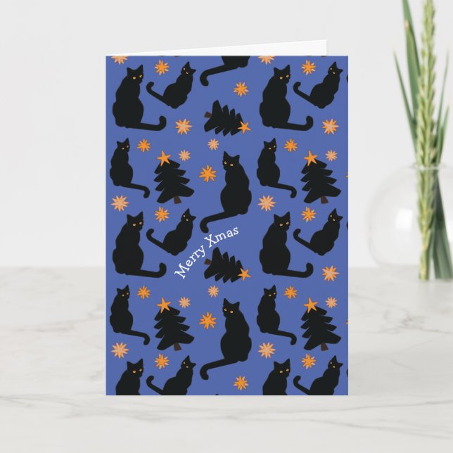 TARJETA DE CATS DE personalizable XMAS (Anverso)