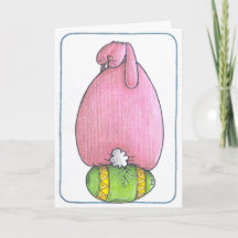 Tarjeta de caza de huevos de Pascua