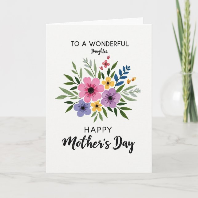 Tarjeta de celebración Chevron en flor (Anverso)
