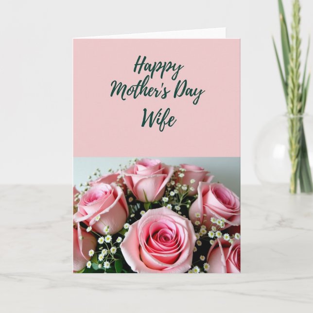 Tarjeta de Celebración con Letra Floral (Anverso)