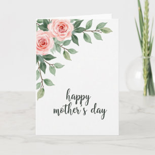 Tarjeta de Celebración de Acuarela Floral
