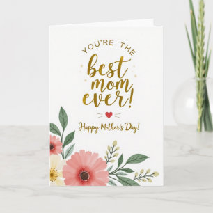 Tarjeta de Celebración de Afecto Dorado