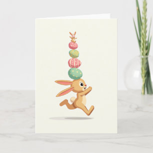 Tarjeta de Celebración de Amigos Conejos
