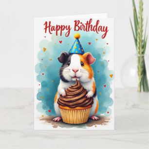 Tarjeta de Celebración de Animal con Sombrero de F
