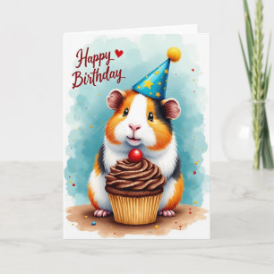 Tarjeta de Celebración de Animal Esponjoso