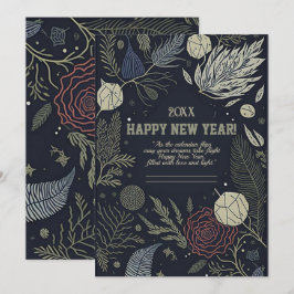 Tarjeta de celebración de año nuevo