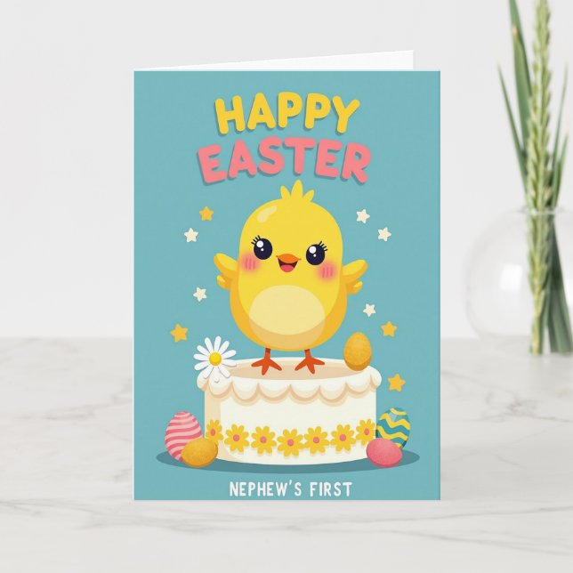 Tarjeta de Celebración de Aves Alegres (Anverso)