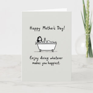 Tarjeta de Celebración de Baño de Burbujas Relajan