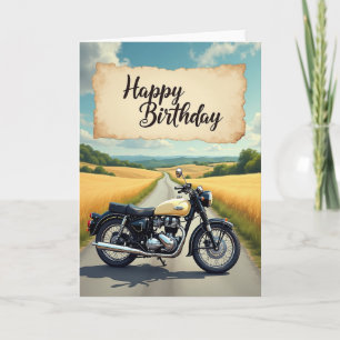 Tarjeta de Celebración de Bicicleta Vintage