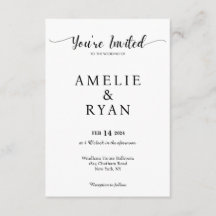 Tarjeta de celebración de Boda invitado