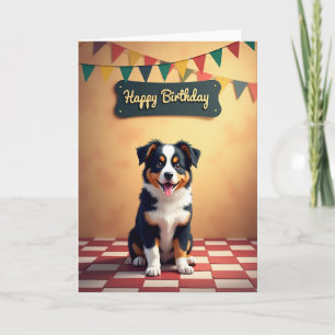 Tarjeta de Celebración de Cachorro Esponjoso