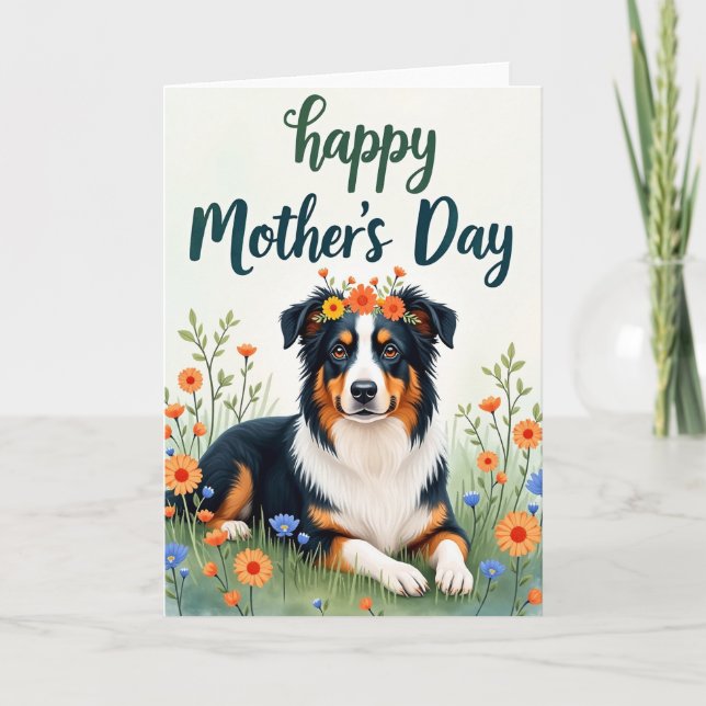 Tarjeta de Celebración de Cachorro Mate (Anverso)