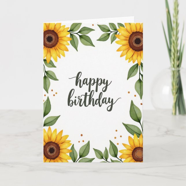Tarjeta de Celebración de Caligrafía (Anverso)