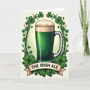 Tarjeta de Celebración de Cerveza Irlandesa