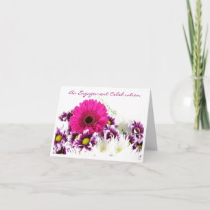 Tarjeta de celebración de compromiso/Boda