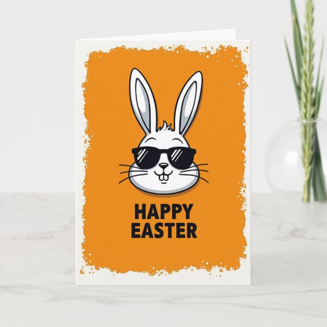 Tarjeta de Celebración de Conejo Genial (Anverso)