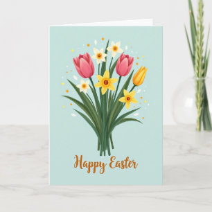 Tarjeta de Celebración de Confeti Floral
