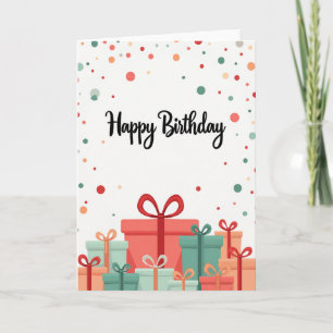 Tarjeta de Celebración de Confeti Silenciado