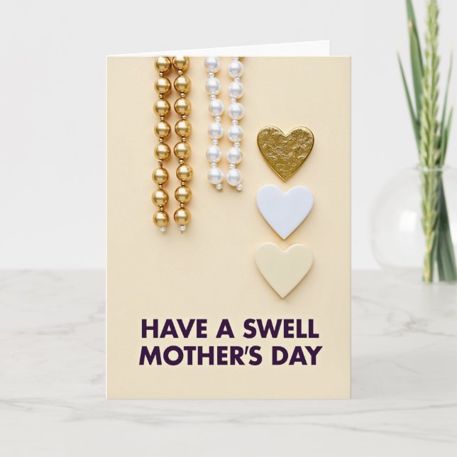 Tarjeta de Celebración de Corazón con Mostacillas (Anverso)