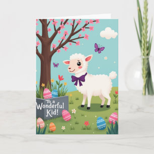 Tarjeta de Celebración de Cordero de Primavera
