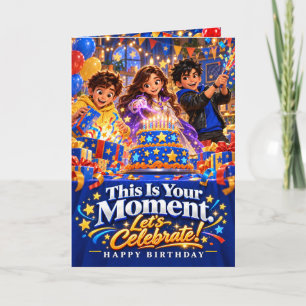 Tarjeta de Celebración de Cumpleaños de AnimatedLa