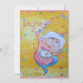 Tarjeta de celebración de cumpleaños de la hermana