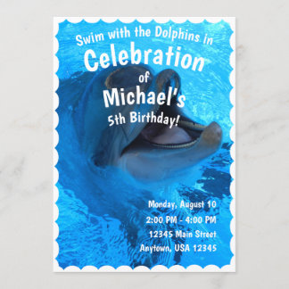 Tarjeta de celebración de delfines