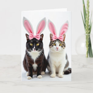 Tarjeta de Celebración de Felinos Rayados
