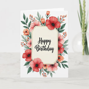 Tarjeta de Celebración de Flor en Flor