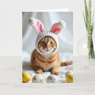 Tarjeta de Celebración de Gato Tabby Jengibre