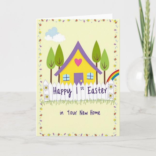 Tarjeta de Celebración de Hogar Feliz (Anverso)