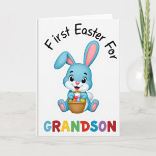 Tarjeta de Celebración de la Canasta del Conejo Az
