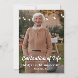 Tarjeta de celebración de la vida | Código QR eter