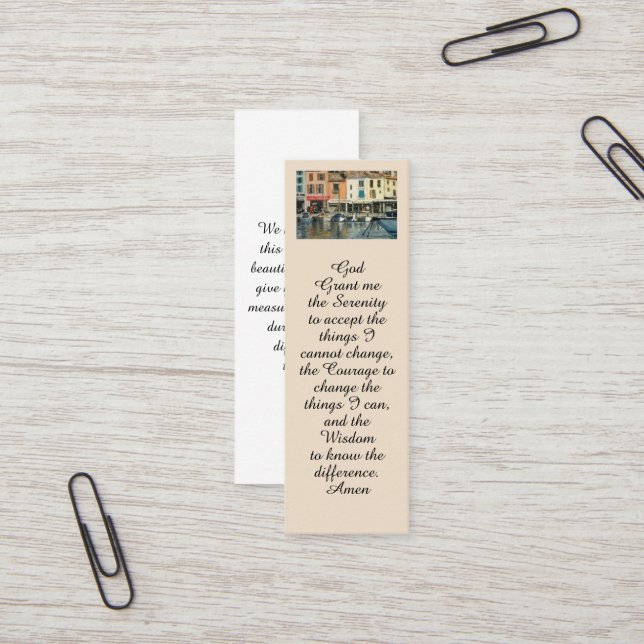 Tarjeta de celebración de la vida conmemorativa de (Anverso/Reverso In Situ)